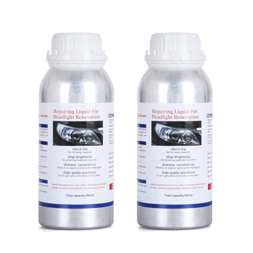 QUNNIE 1600 g Car Headlight Repair Fluid Set, Car Headlight polishing Vapor, Polymer polishing Liquid