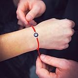 Handmade String Red evil eye bracelets blue evil eye jewelry bracelet for women men teens pack of 2 braclets mal de ojo bracelets ojo turco pulsera (2 Red with silver bead)