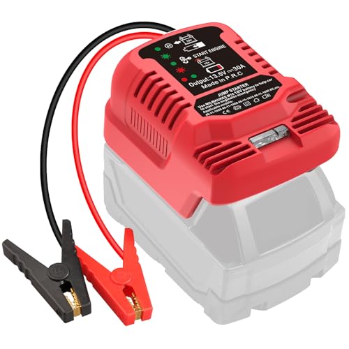ZWDXRB Car Jump Starter Adapter for Milwaukee 18V MAX - 11AWG Heavy Duty Booster Cable for 3.5L Vehicles (Battery Not Included)​​