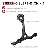 Front Upper Lower Control Arm Suspension Kit Fit for 2004-2008 ACURA TSX 2003-2007 Accord Sedan Coupe with Ball Joints Tie Rod Ends Sway Bar Stabilizer Links - 12pcs