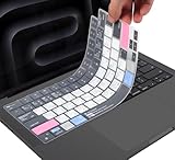 CaseBuy Premium Mac OS Keyboard Cover Shortcuts Compatible with MacBook Pro 14 & 16 M4 M3 Pro/Max Chip A3403 A3186 A2918 A2991 A2992 2024 2023 Released MAC Hot Keys Keyboard Protector