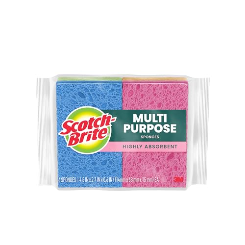 Scotch-Brite® Multi-Purpose Sponges 7274-10, 4 each/pack, 10 packs/case, 10 packs per case
