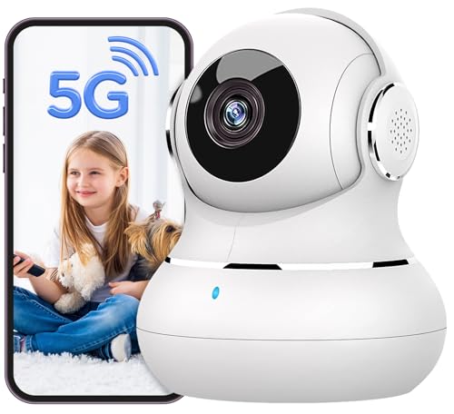 litokam 5MP Indoor Security Camera, 5G/2.4G WiFi Home Security Cameras with Phone App, Pet Cam for Baby Monitor with AI Motion Detection & 2-Way Audio, Night Vision, Compatible with NVR/Alexa