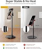 DIMONCOAT Phone Stand for Desk, Angle Height Adjustable Phone Holder for Desk, Aluminum Alloy Universal iPhone Stand Holder, Retractable Cell Phone Stand Recording Office for iPhone 16 15 Pro Max Plus