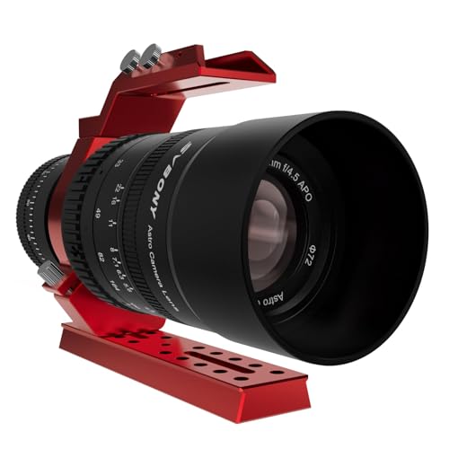 SVBONY SV555 Telescope-New Upgrade, Precision Focus Zero Compromise, Astrophotography Telescope 54mm APO Refractor SLR Camera Lens, 44mm Full Frame, F4.5 to F22 Variable Aperture for Astrophotography