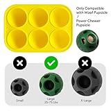 2Pcs 6 Cavities Dog Treat Molds with Lid Compatible with Woof Pupsicle and Power Chewer Pupsicle, Silicone Molds for Dog Frozen Treats, Reusable Tray for Making Refill Treats for The Pupsicle Toy