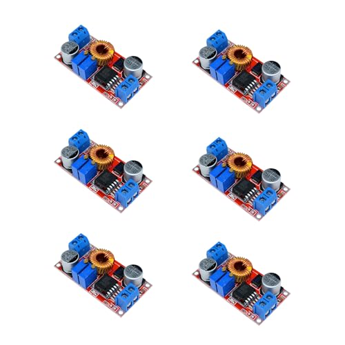 6 Packs XL4015 5A DC to DC CC CV Lithium Battery Step Charging Board is an LED Power Converter Charger Step Module.