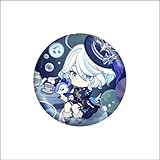 Colspreador Genshin Imapct Badges 58mm Game Badge Furina Neuvillette Kirara Alhaitham Kaveh Brooch Pin Fans Gift for Clothing,Backpack