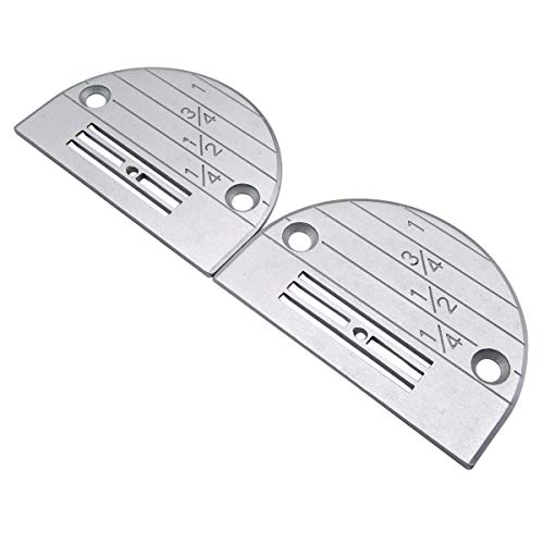 CKPSMS Brand - Industrial Sewing Machine Needle Plate #147150LGW - Light to Medium Compatible with JUKI Brother 2 PCS