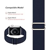 DMIGADIGLO 24 Pack Stretchy Nylon Band Compatible with Apple Watch Band 38mm 40mm 41mm 42mm 44mm 45mm 46mm 49mm Women Men, Adjustable Sport Elastic Replacement Strap for iWatch Series 10 9 8 7 6 5 4 3 2 1 SE Ultra (44/45/46/series1.2.3 - 42mm, 24pack-A)