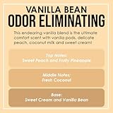 Vanilla Two Pack Odor Eliminating Highly Fragranced Candle - Eliminates 95% of Pet, Smoke, Food, and Other Smells Quickly - Up to 80 Hour Burn time - 12 Ounce Premium Soy Blend