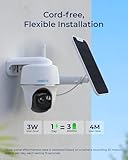 REOLINK Security Camera Wireless Outdoor, Pan Tilt Solar Powered, 5MP 2K+ Color Night Vision, 2.4/5GHz WiFi, Works with Smart Home for Surveillance, Home Hub Compatible, Argus PT + Solar Panel