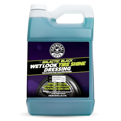 Chemical Guys Galactic Black Wet Look Tire Shine Dressing, for a Whole New Level of Shine and Depth of Black, Safe for Cars, Trucks, Motorcycles, RVs & More, 128 fl oz - TVD118