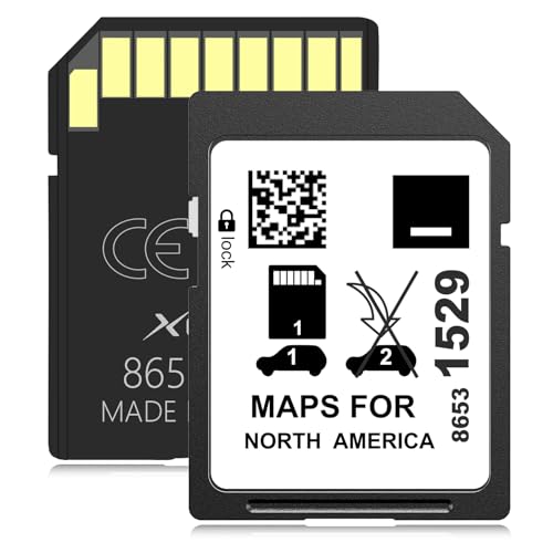 XGEEK 2024 Navigation SD Card Map Update, Accessories 8653 1529 Compatible with GM Chevrolet, Cadillac, and Buick. Includes Maps for The USA, Canada, and Mexico