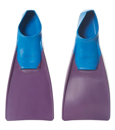 Sporti Essential Floating Swim Fins (Color) - Youth 3-4 / W 5 (PurpleBlue)