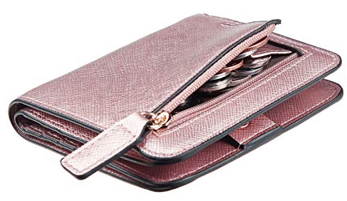 Toughergun Wallet Women Rfid Blocking Small Compact Bifold Luxury Leather Pocket Wallet Ladies Mini Purse with ID Window