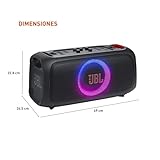 JBL PartyBox On-The-Go Essential - Portable Party Speaker with Built-in Lights and Wireless mic, Amazing Pro Sound, IPX4 splashproof Protection, 6 Hours of Playtime, Convenient Shoulder Strap