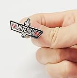 Maverick Top Navy Pilot Fighter Plane Air Force Airplane Wings Star Tomcat Call Sign 1.3" Enamel Pin Badge