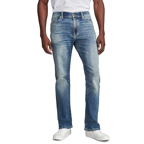 Lucky Brand Men's Easy Rider Boot Jean, Glimmer, 34Wx32L