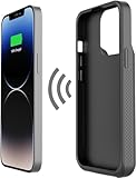 Alpatronix iPhone 15 and 15 Pro Battery Case, Strong Slim Portable Protective Extended 15W Fast Charger Case and Power Bank. iPhone 15 and 15 Pro Rechargeable Charging Case (BX15W) – Black