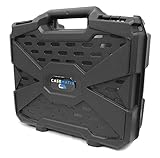 CASEMATIX Travel Case Bag Compatible with PlayStation 4 Slim 1TB Console and Accessories such as Controllers, Games, Cables, Will Not Fit Other PS4 Models, Includes Case Only