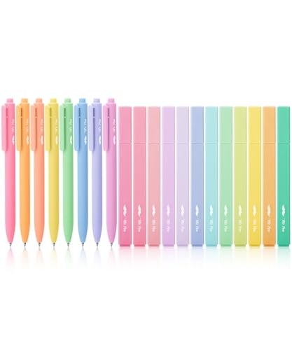 Mr. Pen- Aesthetic Highlighters and Gel Pens, 20 Pack, Colorful Bible No Bleed, Cute for Bibles