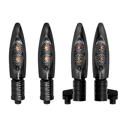 HDBUBALUS 4PCS Motorcycle Front Rear Turn Signal LED Light Indicator Fit For BMW F650GS F700GS F800G F800R F800S F800ST HP2 Sport K1200R K1300R R1200GS R1200R