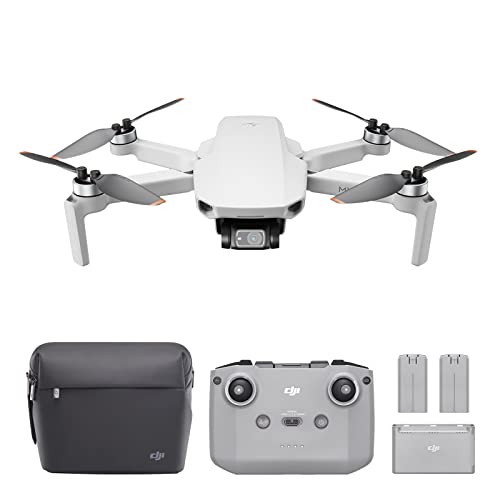 DJI Mini 2 Fly More Combo – Ultralight Foldable Drone, 3-Axis Gimbal with 4K Camera, 12MP Photos, 31 Mins Flight Time, OcuSync 2.0 10km HD Video Transmission, QuickShots, Gray (CP.MA.00000306.01)