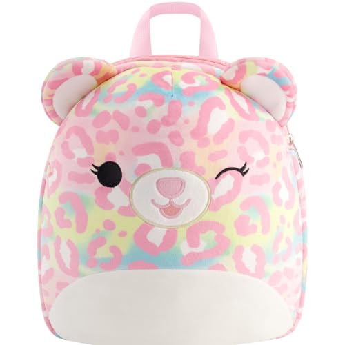 Concept One Squishmallows Plush Backpack, Michaela Mini Handbag with Adjustable Shoulder Straps, Pink