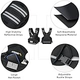 APEXUP Adjustable Weighted Vest, 4-10lb/12-18lb/20-32lb Vest with 6 Ironsand Weights and Large Pocket, Weight Vest for Men and Women Strength Training, Running, Fitness, Walking