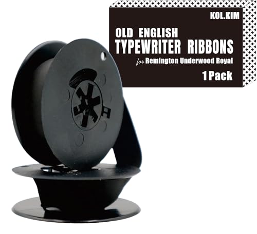 Universal Typewriter Ribbon for Remington Typewriter Ribbon Smith Corona Old English Typewriter Ribbon Universal Typewriter Ribbon Twin Spool Type Writer Typewriter Ink Ribbon (Black, 1 Pack)