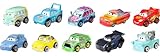 Mattel Disney and Pixar Cars Mini Racers 10-Pack, Collectible Set with 10 Toy Vehicles, Fan-Favorite Characters