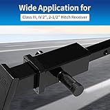 METOWARE Trailer Hitch Locks Receiver Lock Keyed Alike Fits Class III IV 2" 2-1/2" Receiver with 5/8" Dia 3-1/2” Long Pin and Anti-Rattle Rubber O-Rings, for Trailer Truck Car Boat (4 Pack)