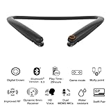 EXFIT Flex 800, Bluetooth Retractable Neckband, Around The Neck Headphones