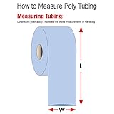 AVIDITI Shipping Poly Tubing Clear, 6" x 1075' 1-Pack | Poly Tube Roll for Packing, Moving and Storage