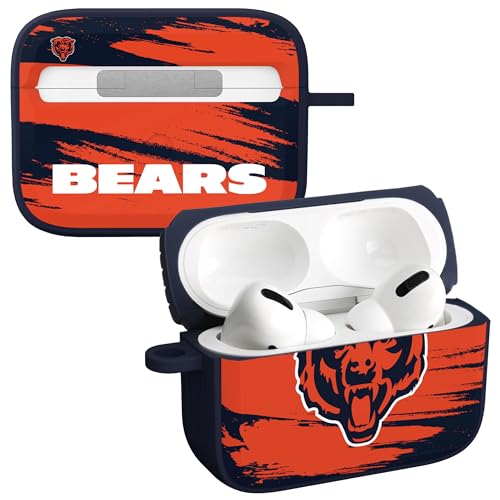 Game Time Chicago Bears Paint HDX Case Cover Compatible with Apple Airpods Pro 1 & 2