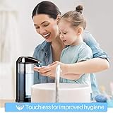 Secura 17oz / 500ml Premium Touchless Battery Operated Electric Automatic Soap Dispenser w/Adjustable Soap Dispensing Volume Control Dial (Dark Gunmetal)