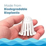 TubShroom Toss 21pk Disposable Bath Tub Drain Strainers - Hair Catcher Snare for Shower Bathtub to Prevent Clogged Drains, Traps Human and Pet Hair, One Year Supply (White)