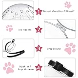 Cat Muzzle for Grooming Cat Adjustable Hood with Paw Covers Nail Clipper Trimmer Brush Tick Remover Tool Kitten Breathable Anti Bite Muzzles Silicone Anti Scratch Boots for Cats Bathing Shaving