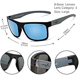 INFI Fishing Polarized Sunglasses for Men Driving Running Black Glasses UV400 Protectiont