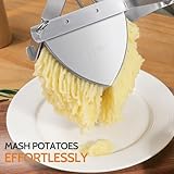 Potato Ricer, Sopito Stainless Steel Potato Masher for Commercial and Home Use, Christmas Gift