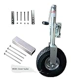 Beach Boat Trailer Jack, 13.38in Trailer Jack Wheel, Heavy-Duty Bolt-On Swivel Tongue Jack, 2000lb Capacity, 11in Vertical Load (2000lbs/900kg) (2000LBS/900KG)