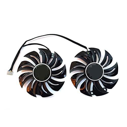 MAHIE New 85MM 4PIN GA91B2U Dataland RX 580 480 470 GPU Fan，Fit for PowerColor Radeon Red Dragon RX 470 480 580 Graphics Card Cooling Fan Cheerfully
