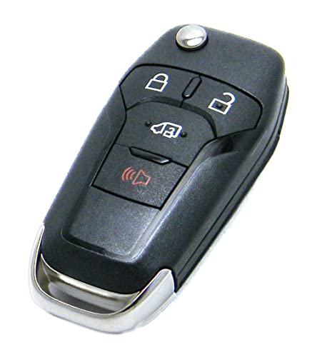 OEM Electronic 4-Button Remote Flip Key Fob Compatible with 2019-2023 Ford Transit (FCC ID: N5F-A08TAA, P/N: 164-R8236, 164-R8281)