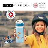 SIGG - Kids Miracle Water Bottle - Fox - Lightweight Aluminium with Leak-Proof Lid - One Hand Children's Drink Bottle - 13 Oz