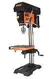 WEN 12-Inch Benchtop Drill Press, 6.2-Amp Variable Speed Motor with Cast Iron Construction, Laser and LED Work Light (DP1263V)