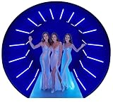 Diandian Half Circle Photo Booth Enclosure, Vogue Photo Booth LED Backdrop Enclosure, Vogue Booth Customizable Logo, Photobooth Backdrop for Parties Events (E: 32LED-10'W x 8'H)