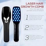 ESUEXO Laser Hair Growth Comb, Laser Hair Growth Device Electric Scalp Massager for Hair Growth,Stimulates Hair Growth Comb Brush Thinning Hair Treatment Laser Therapy Comb