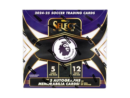 2024/25 Panini Select Premier League EPL Soccer Hobby Trading Card Box (Find 3 Autograph or Memorabilia Cards per Box!)