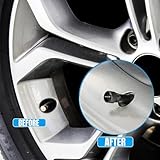 Metal Tire Valve Stem Cap Covers Rogue Emblem Air Valve Cap Set Dust Proof Leak-Proof Air Cover Compatible with Nissan Rogue Accessories (R)